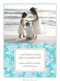 Coral Repeat Teal  Photo Cards (25 pack)