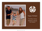 Basketweave Brown Photo Cards (25 pack)