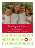 Peace Repeat Holiday Photo Cards (25 pack)