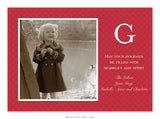 Basketweave Red Photo Cards (25 pack)