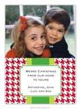 Alex Houndstooth Red Photo Cards (25 pack)