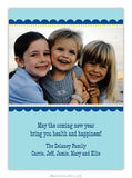 Scallop Blue with Navy Photo Cards (25 pack)