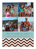 Chevron Chocolate Photo Cards (25 pack)