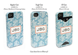 Whale Navy Repeat Cell Phone Case