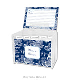 Chinoiserie Navy Recipe Cards