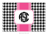 Alex Houndstooth Black Recipe Cards