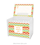 Chevron Bright Recipe Cards