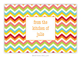Chevron Bright Recipe Cards