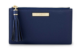 Tassel Fold Out Wallet - Navy