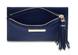 Tassel Fold Out Wallet - Navy