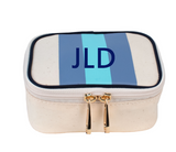 Zoe Mini Jewelry Case Blue and Turqoise