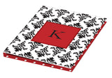 black damask personalized tablet cover