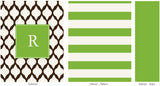 brown lattice personalized tablet cover