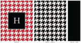 red houndstooth personalized tablet cover