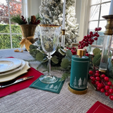 Cotton Cocktail Napkin Roll - Whispering Pines