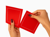 Cotton Cocktail Napkin Roll - Red Cheers