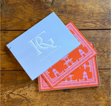 Pagoda Placemats in Orange