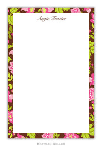Floral Brown  Notepad