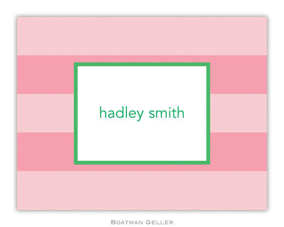 Rugby Pink  Foldover Notecard