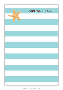 Stripe Starfish Notepad