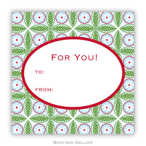Tile Red and Green Personalized Stickers