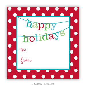 Banner Happy Holidays Personalized Stickers