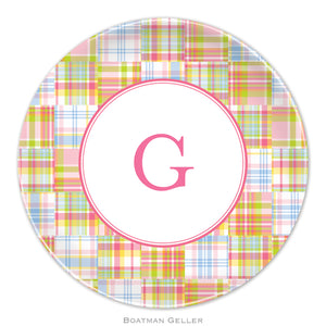 Madras Patch Pink Plate