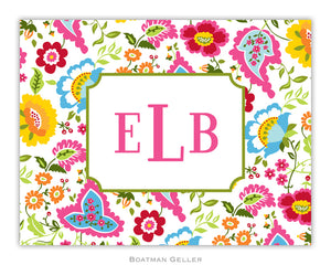 Bright Floral Foldover Notecard