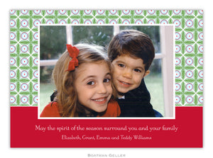 Tile Red and Green  Photo Cards (25 pack)