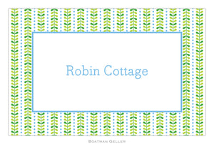 Bright Vine Green & Blue Placemat