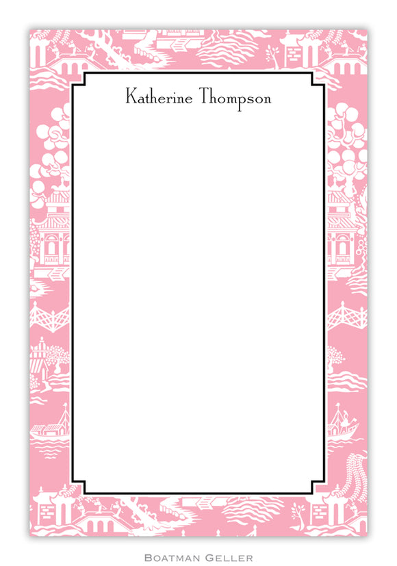 Chinoiserie Pink Notepad