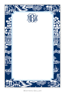 Chinoiserie Navy Notepad
