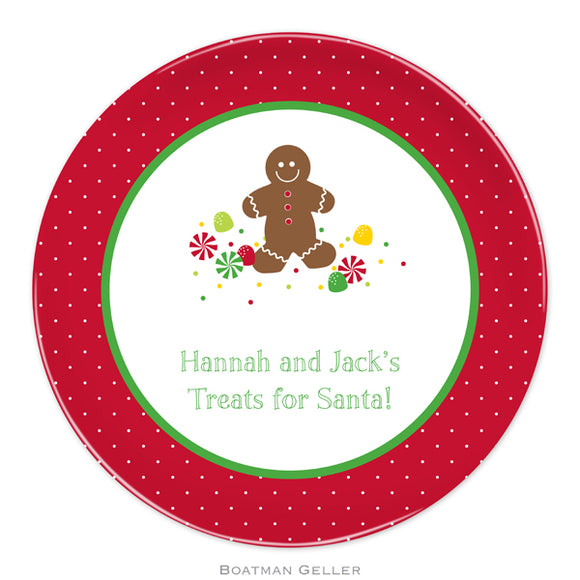 Gingerbread Personalized Plate