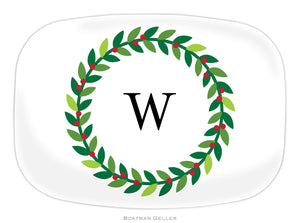 Wreath  Personalized Platter