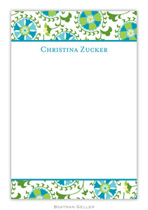 Suzani Teal Notepad