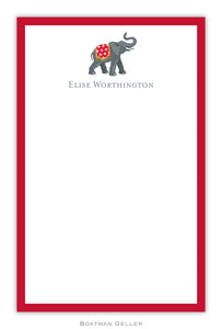 Elephant Holiday Personalized Holiday Notepad