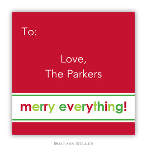 Merry Everything Personalized Stickers