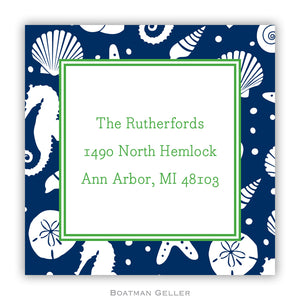 Jetties Navy Personalized Stickers