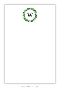 Wreath Personalized Holiday Notepad