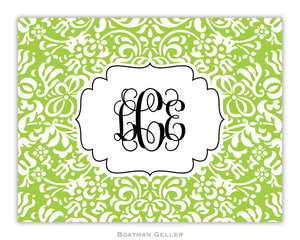 Chloe Green Foldover Notecard