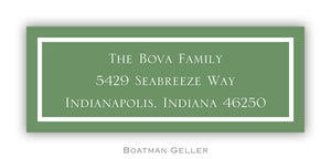 Classic Green Personalized Address Label