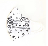 Face Mask with Filter - White Bandana