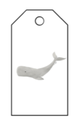 Nautical Gift Tags - Whale
