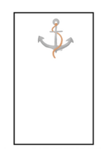 Nautical Notepad Small - Anchor