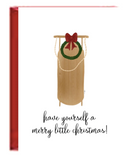 Holiday Boxed Greeting Cards - Sled Christmas