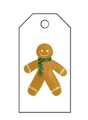 Holiday Gift Tag - Gingerbread