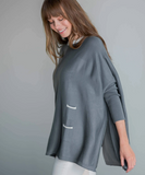 The Catalina Ringer Sweater - Pewter