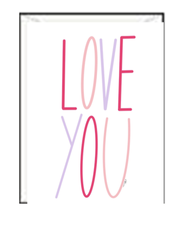 Love You Valentine Greeting Card