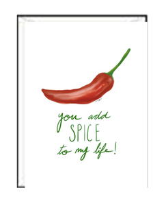 Spice Up My Life Valentine Greeting card