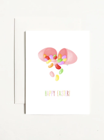 Happy Easter Jelly Beans Greeting Card